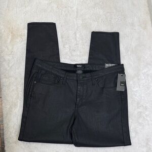 NWT Massimo  Black Skinny leather look Pants 14R